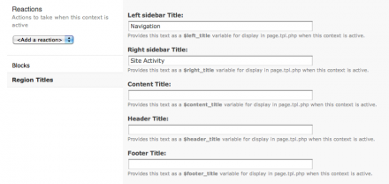 Example configuration