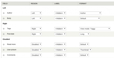 Layout on Field UI