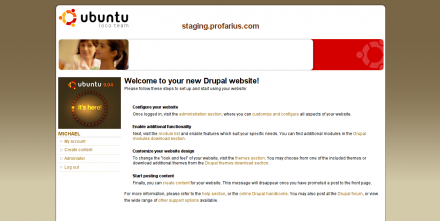 Ubuntu Drupal w/ UD Modules