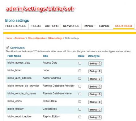 Configure apachesolr_biblio at admin/settings/biblio/solr