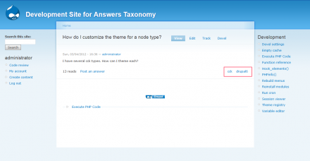 Questions may be assigned taxonomy terms