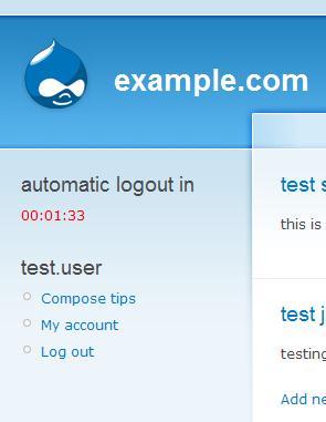 autologout block example