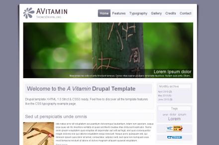 Drupal template - A Vitamin