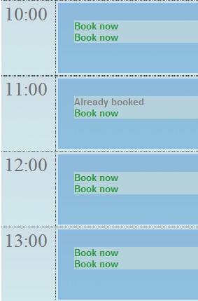 Booking Time Slots 6.x