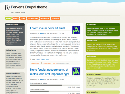 Fervens Drupal theme