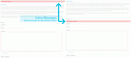 Inline Messages: Move $messages for selected forms inline