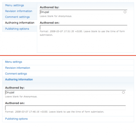 Node form layouts