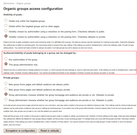 OG Access Admins Configuration