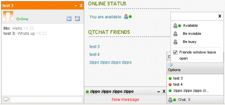 QTChat - a Facebook style chat