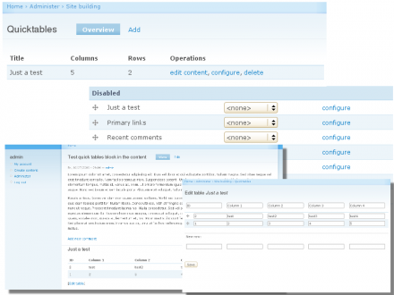 Quicktables