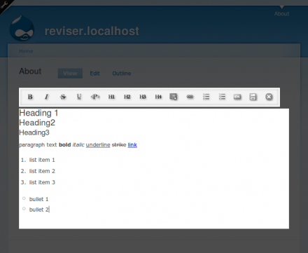 revisor inline content editing