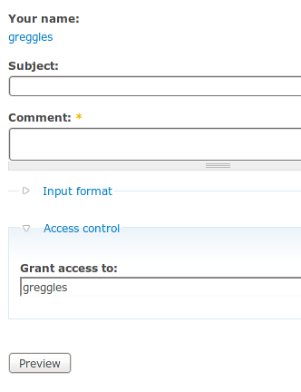 Using the Comment ACL to administer node access during comment posting