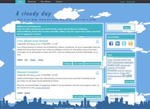 A cloudy day theme