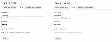 Unmask Password - Screenshot