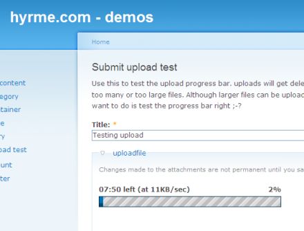 File Upload Progress Monitor