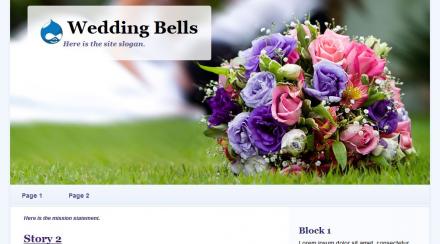 Wedding Bells Drupal Theme