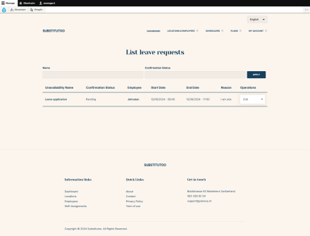 Manage Leave Requests
