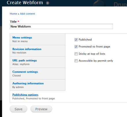 Attaching to a webform