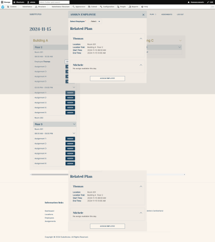 Assign a shift - Same Day - Show Thomas Assignment