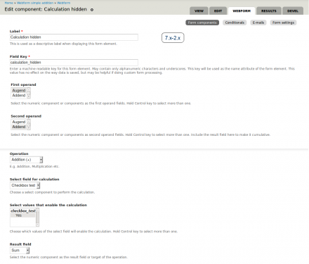 Webform Calculation Hidden settings 2.x