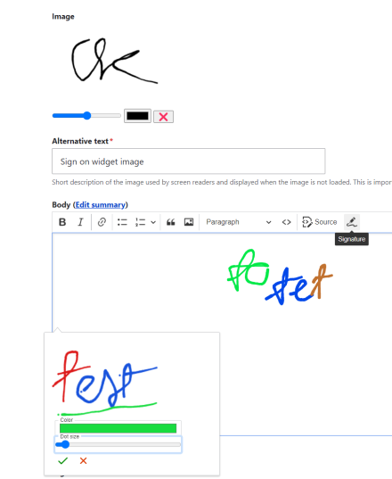 Signature pad widget | Drupal.org