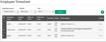  Employee Timesheet