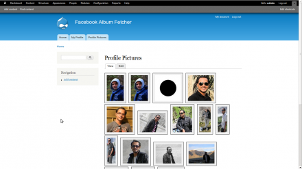 Facebook Gallery Page on Drupal 