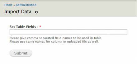 v7.x-1.x - Screen For Defining Fields for Table as well as CSV Columns.