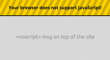 Screenshot No JavaScript Info