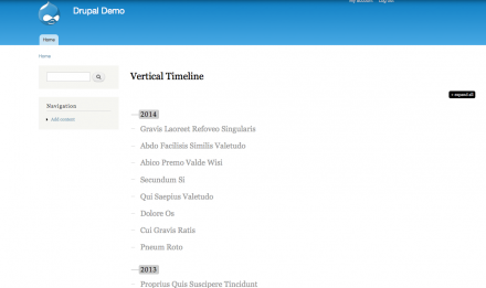 Fig.1 Sample timeline views page