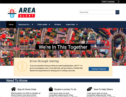 Area Alert Homepage