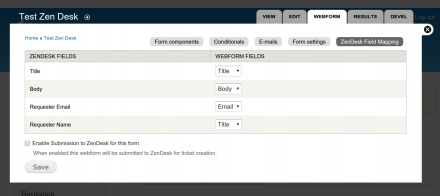 Webform ZenDesk Integration 2