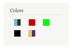 Drupal 7 Facet API colors