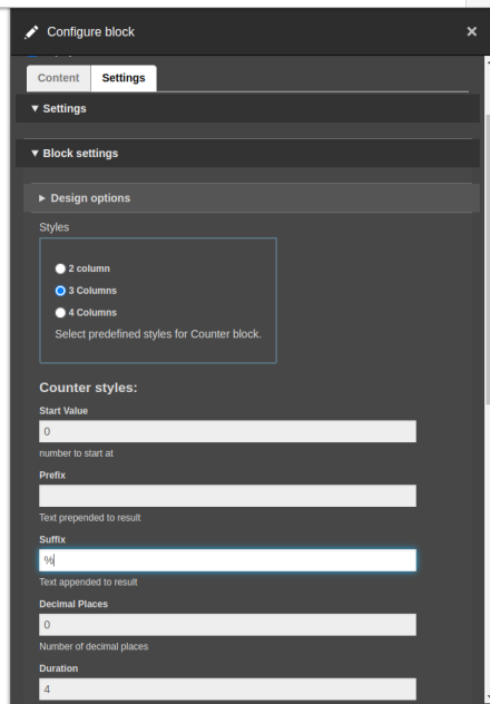 Module settings