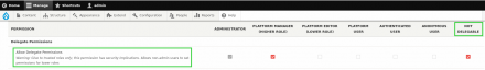 Delegate Permissions permission