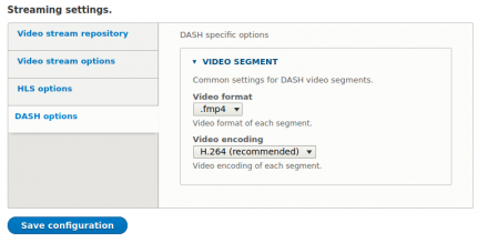 DASH Video format and video encoding