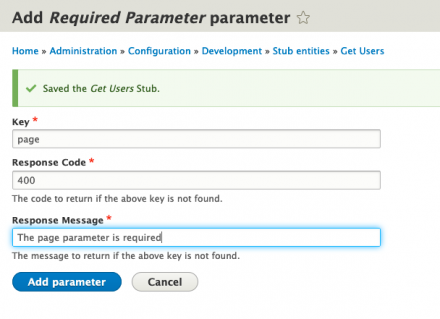 adding a parameter