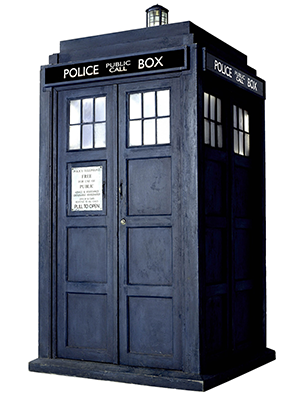 Image depicting the TARDIS from Dr. Who. 