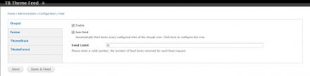 TB Theme feed module back-end