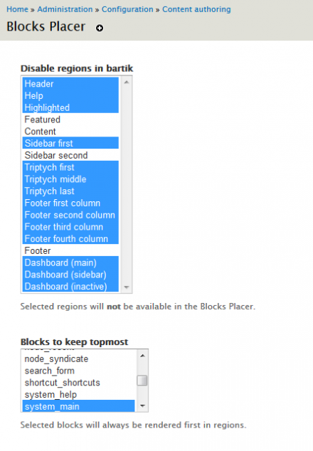 Blocks Placer Drupal Org Blocks Placer Drupal Org