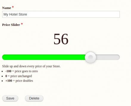 Drupal Bee Hotel Price Slider