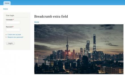 Breadcrumb extra field - Result examble