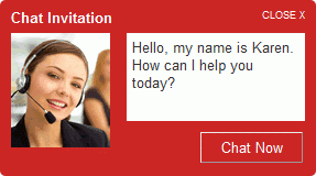 my live chat invitation window