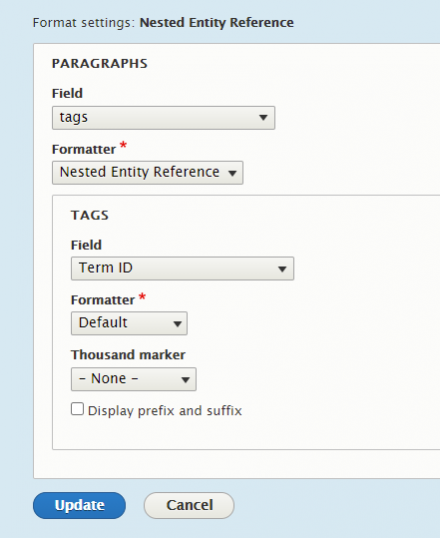 Nested Entity Reference Formatter