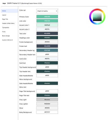 Color Settings