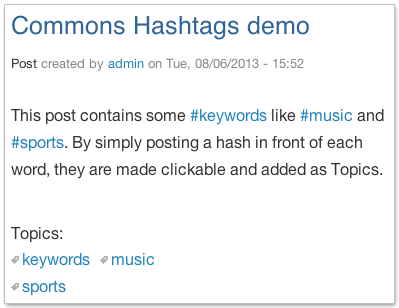 Commons Hashtag demo screenshot