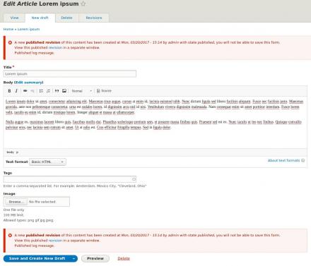 Content moderation concurrent edit notify - preview published