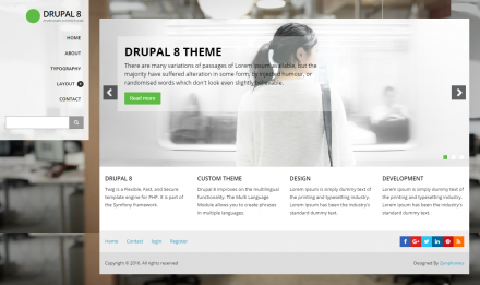 Drupal 8 Custom Theme