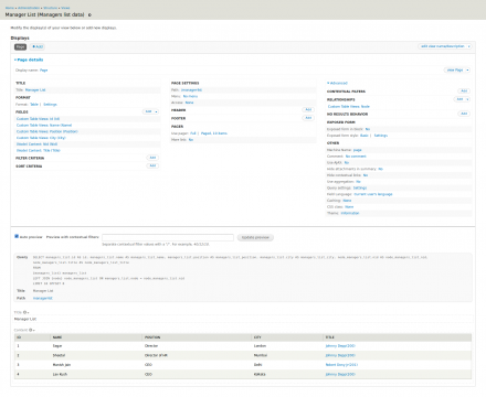 edit custom table views