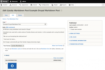 Drupal Node Form Example